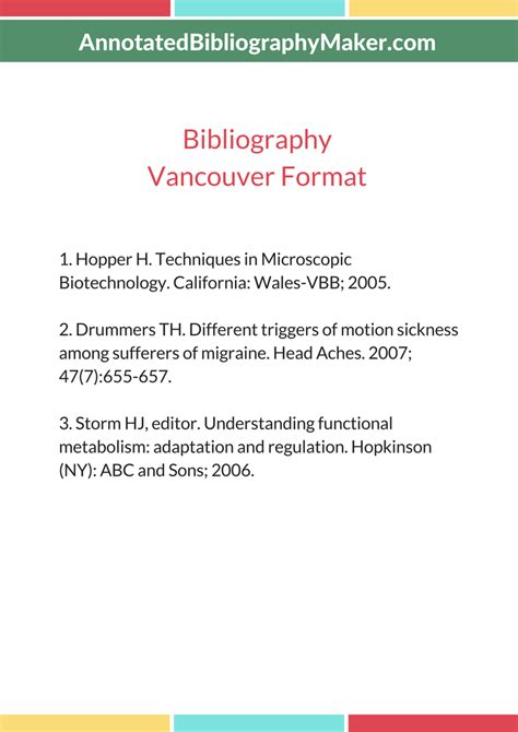 vancouver generador|VANCOUVER Reference & Citation Generator 